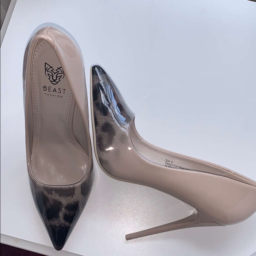 Stunning cheetah ombré nude stilettos
